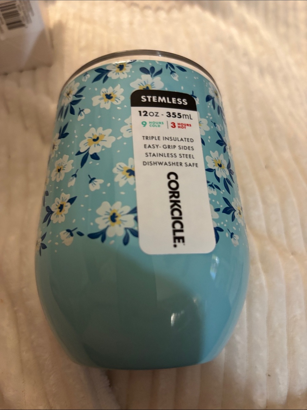 Corkcicle Daisy Floral Stemless Tumbler